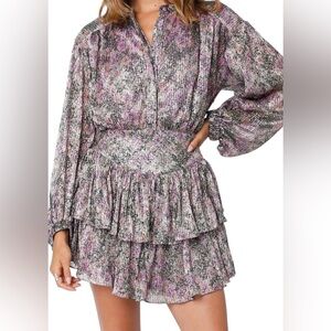 Olivaceous - MCKENNA FLORAL DRESS Size small